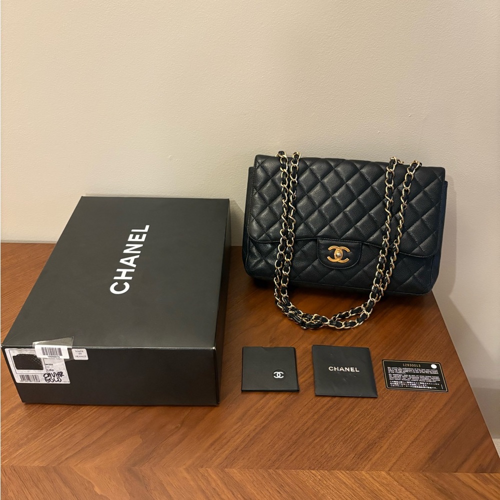 Chanel Caviar Quilted Single Flap Jumbo